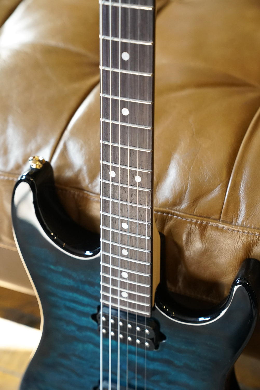 Suhr Standard Thin Burst Limited Edition, Trans Teal