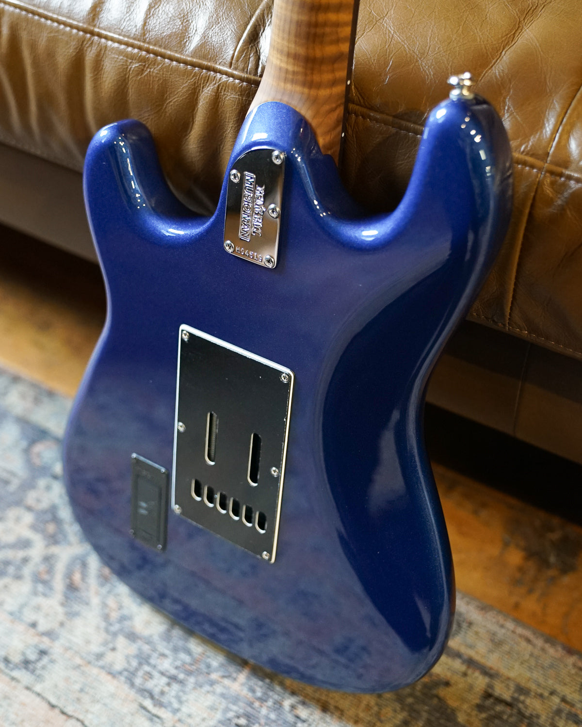 Music Man Cutlass RS HSS - Lakeside Blue - Figured Roasted Maple/Rosewood - Black PG - Chrome Hardware