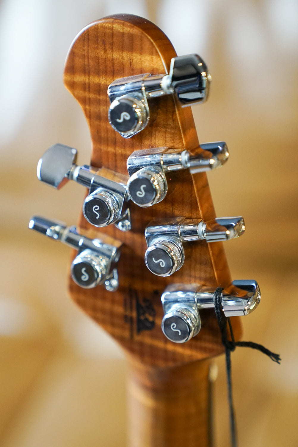 Music Man Cutlass RS HSS - Lakeside Blue - Figured Roasted Maple/Rosewood - Black PG - Chrome Hardware