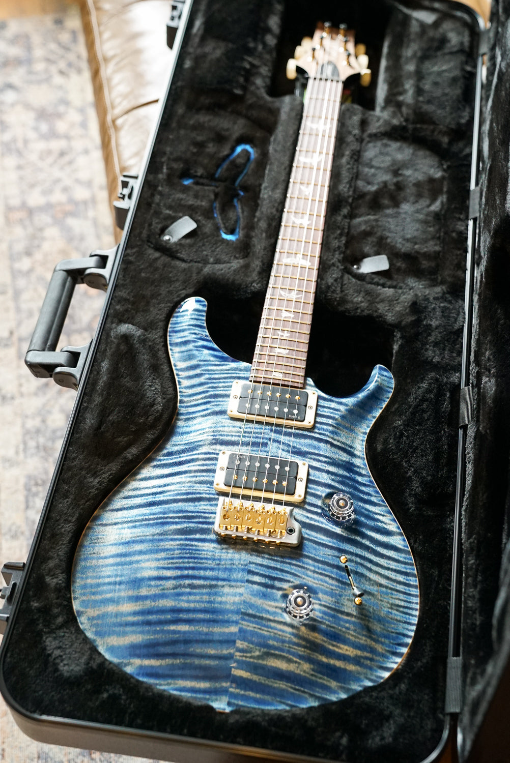 PRS Custom 24, 10 Top, Pattern Thin - Faded Whale Blue