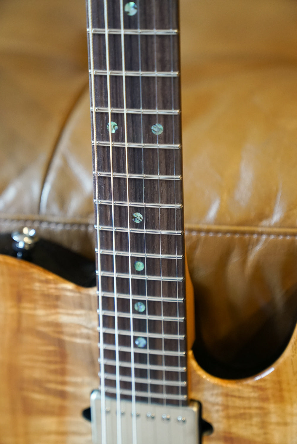 Suhr Custom T, Koa / Roasted Swamp Ash
