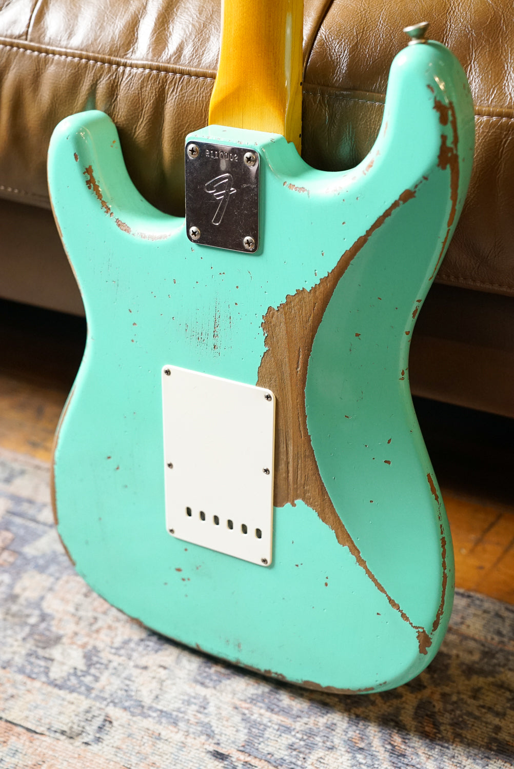 Pre-Owned Fender Custom Shop '69 Stratocaster Relic, Sea Foam Green, Master Built by Greg Fessler