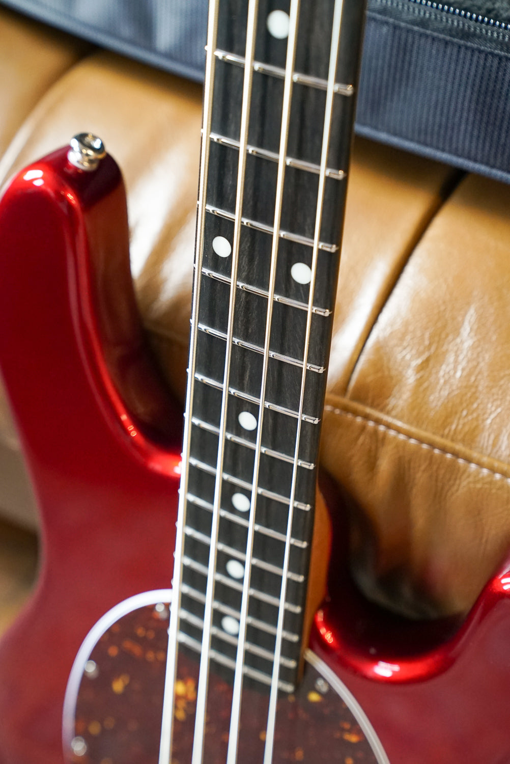 Music Man StingRay Special Bass Guitar - Candyman, Single Pickup, Chrome HW
