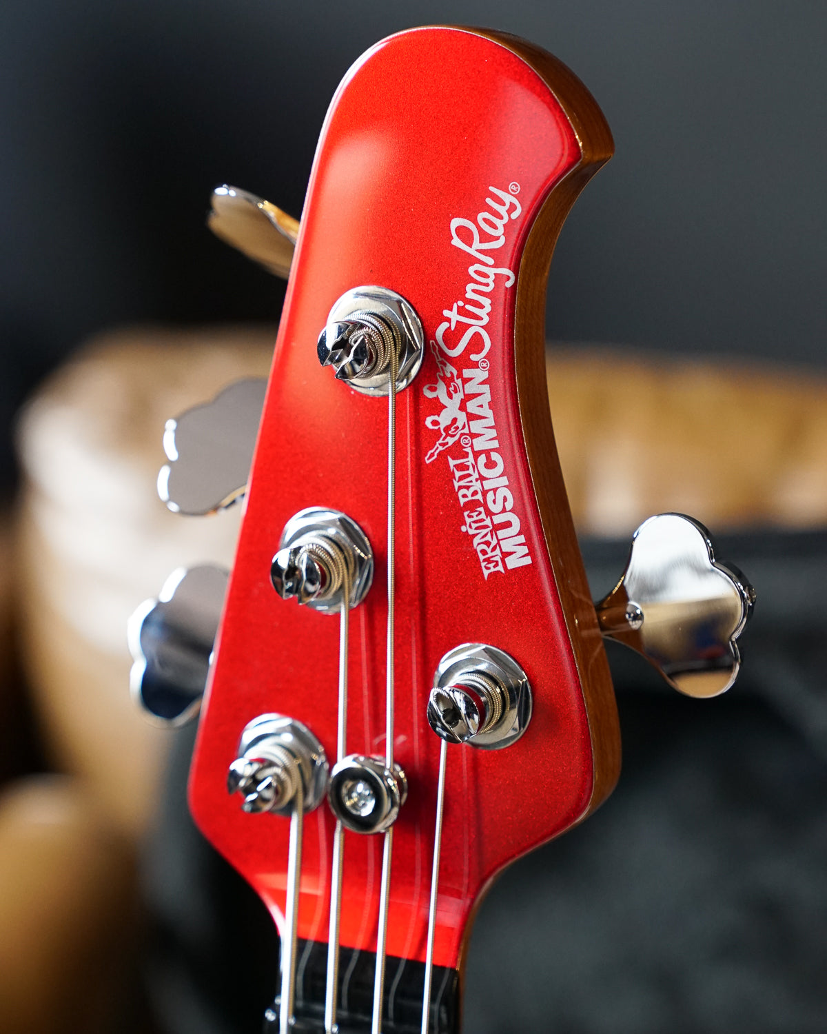 Music Man StingRay Special Bass Guitar - Candyman, Single Pickup, Chrome HW