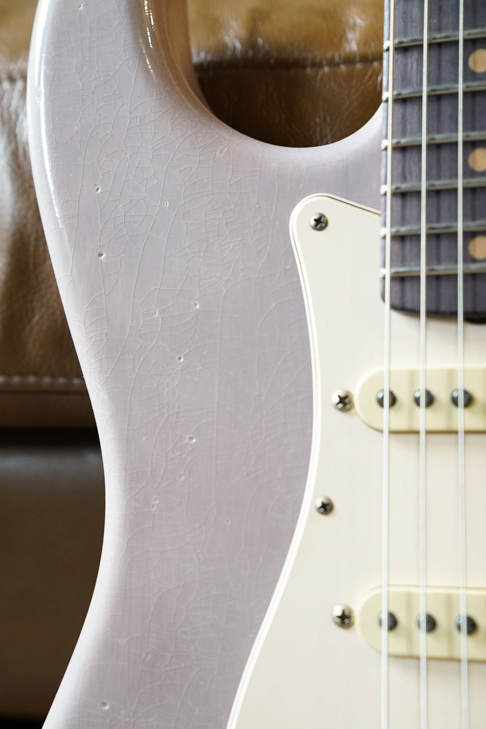 Fender Custom Shop '60 Paulownia Stratocaster, Roasted AAA Maple Neck, Trans Shell Pink - Master Built by Greg Fessler