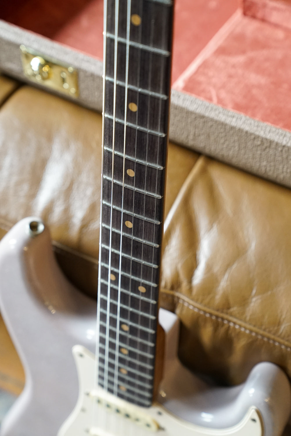 Fender Custom Shop '60 Paulownia Stratocaster, Roasted AAA Maple Neck, Trans Shell Pink - Master Built by Greg Fessler