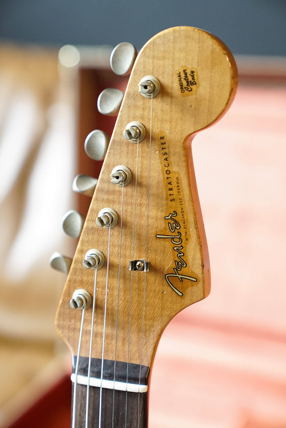 Fender Custom Shop '60 Paulownia Stratocaster, Roasted AAA Maple Neck, Trans Shell Pink - Master Built by Greg Fessler