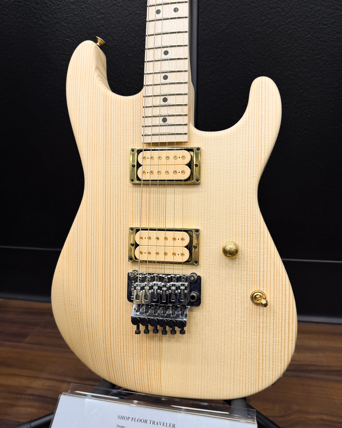 Charvel Custom Shop San Dimas 2H FR, Spruce Body / Natural Oil Finish