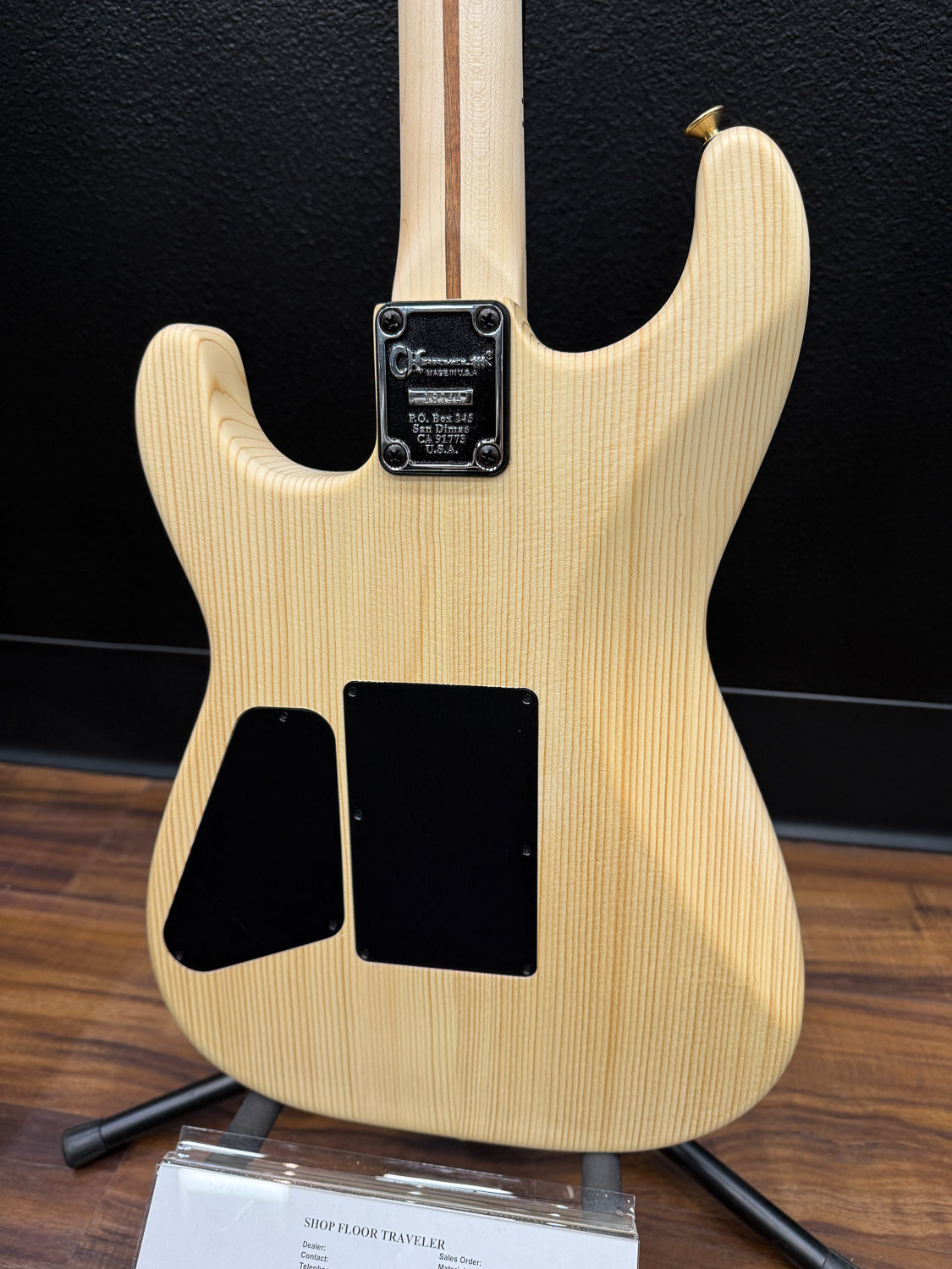 Charvel Custom Shop San Dimas 2H FR, Spruce Body / Natural Oil Finish