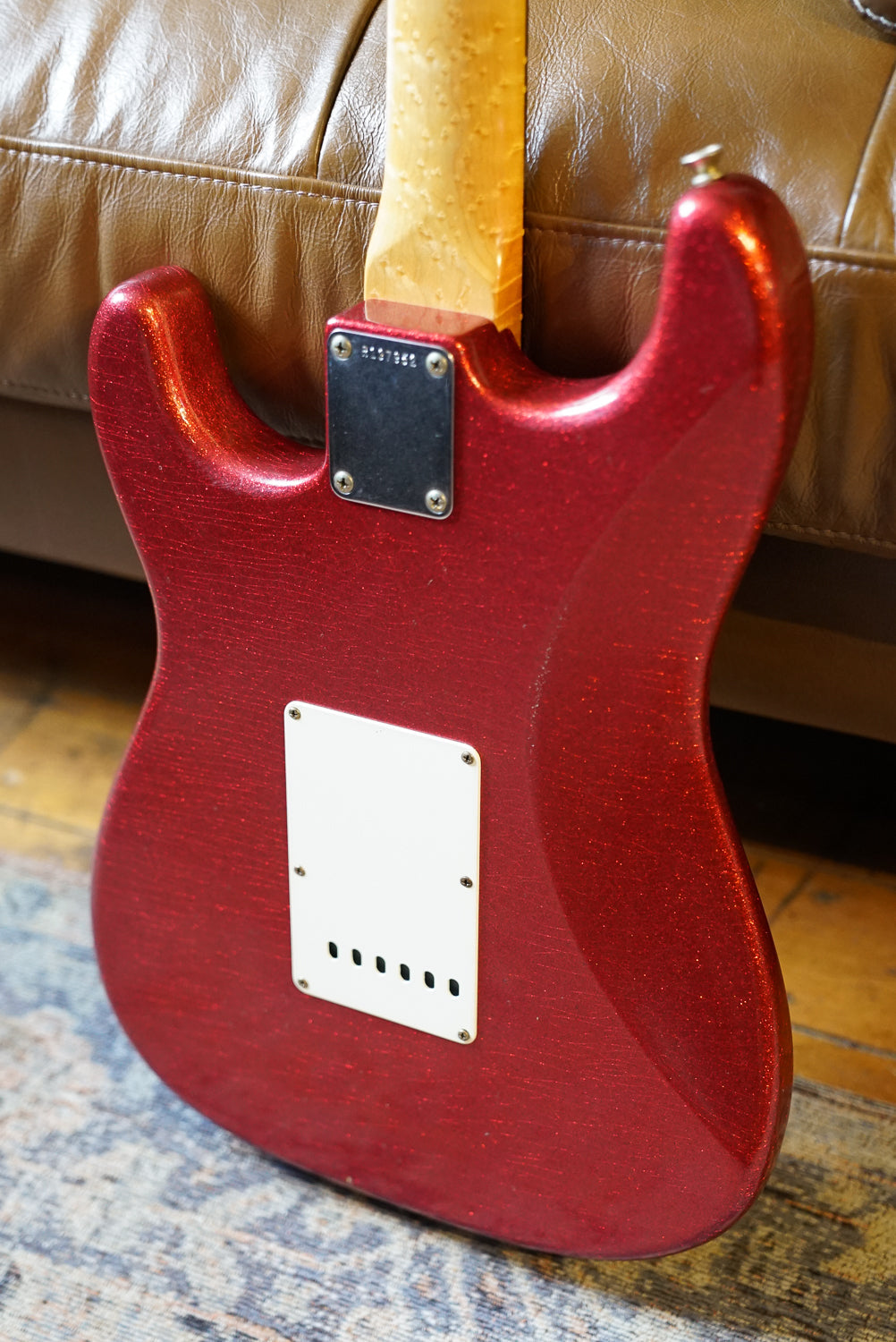 Pre-Owned Fender Master Built Greg Fessler 1962 Stratocaster Journeyman Relic, Aged Red Sparkle "2025