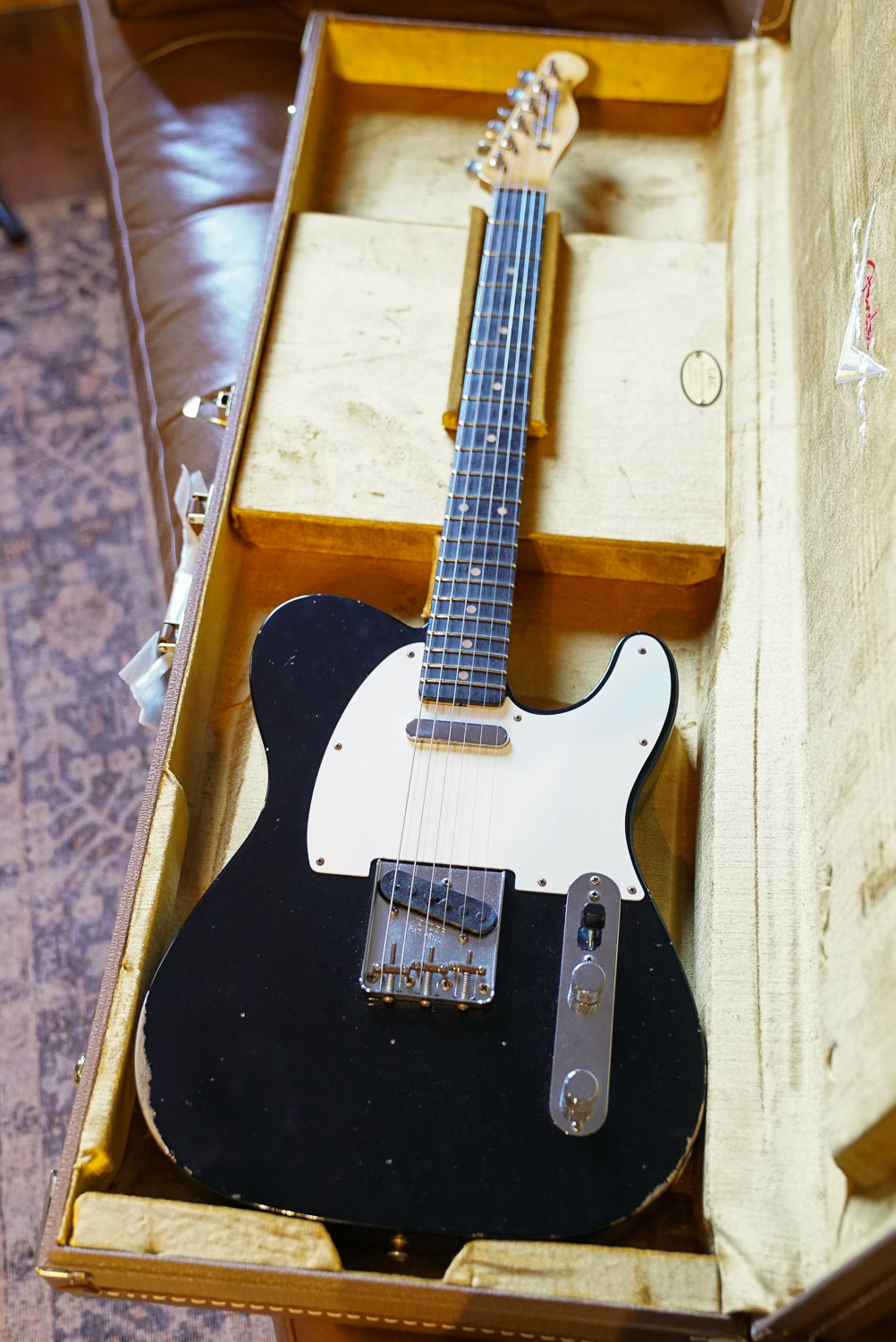 Pre-Owned Fender Custom Shop 1960 Telecaster Relic Aged Black "2023