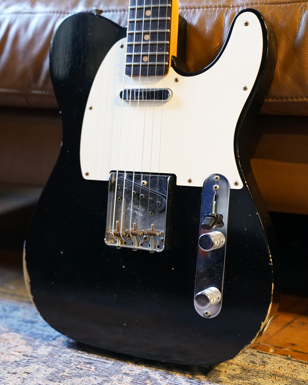 Pre-Owned Fender Custom Shop 1960 Telecaster Relic Aged Black "2023