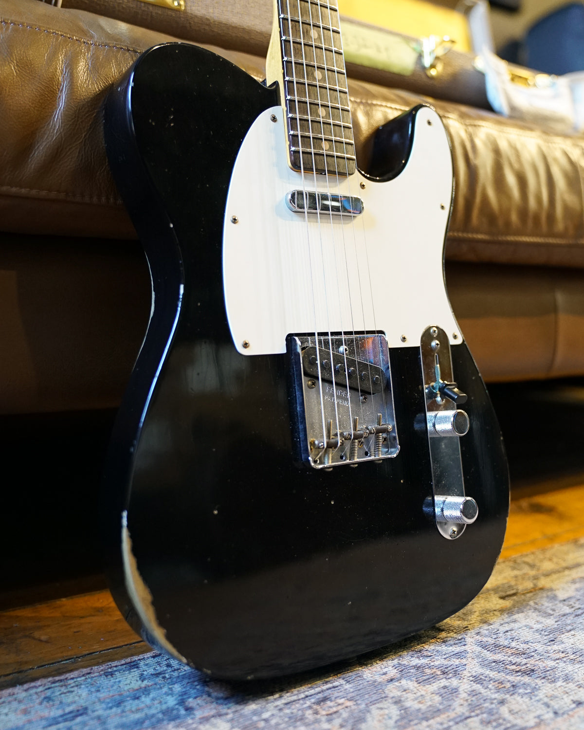 Pre-Owned Fender Custom Shop 1960 Telecaster Relic Aged Black "2023