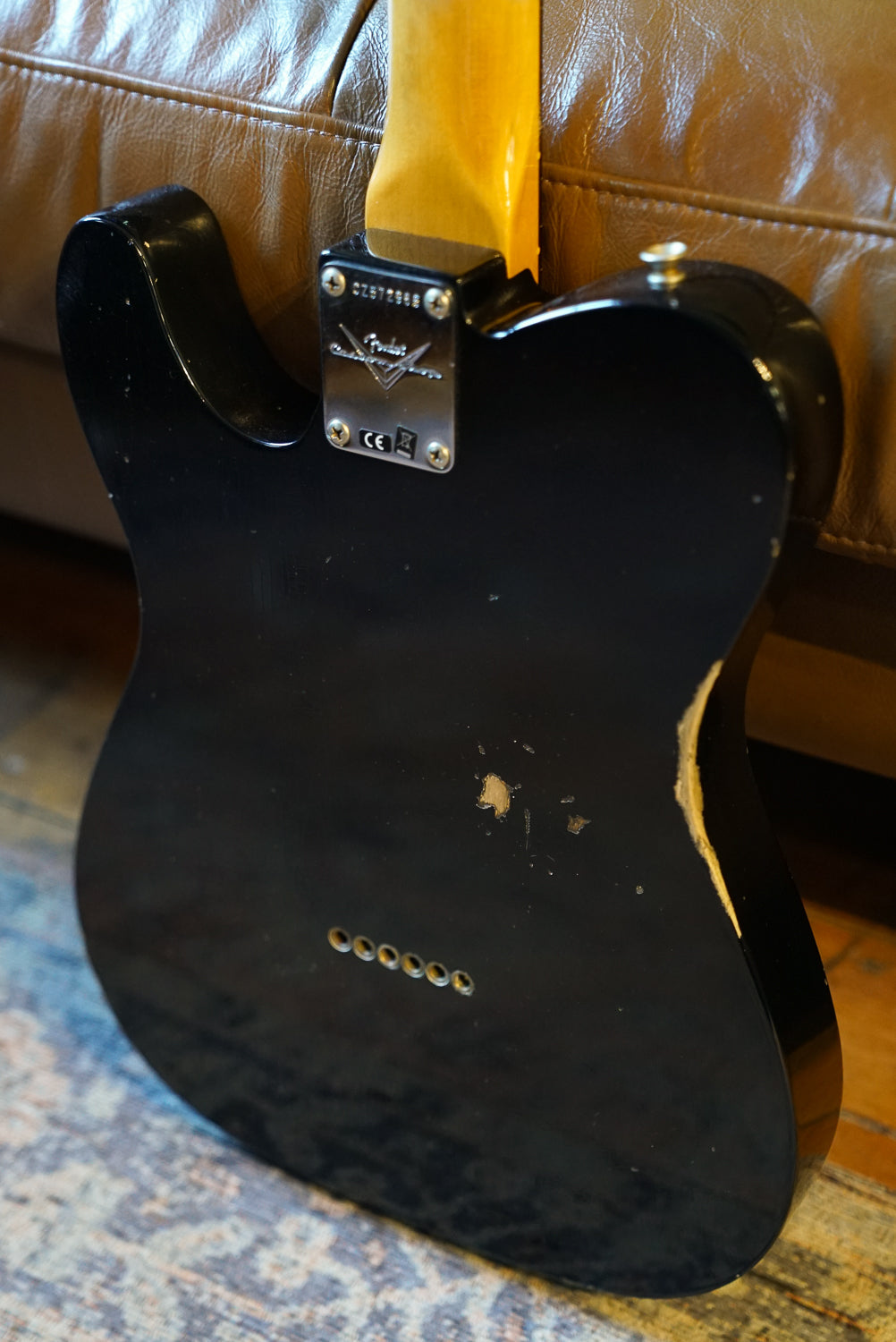 Pre-Owned Fender Custom Shop 1960 Telecaster Relic Aged Black "2023