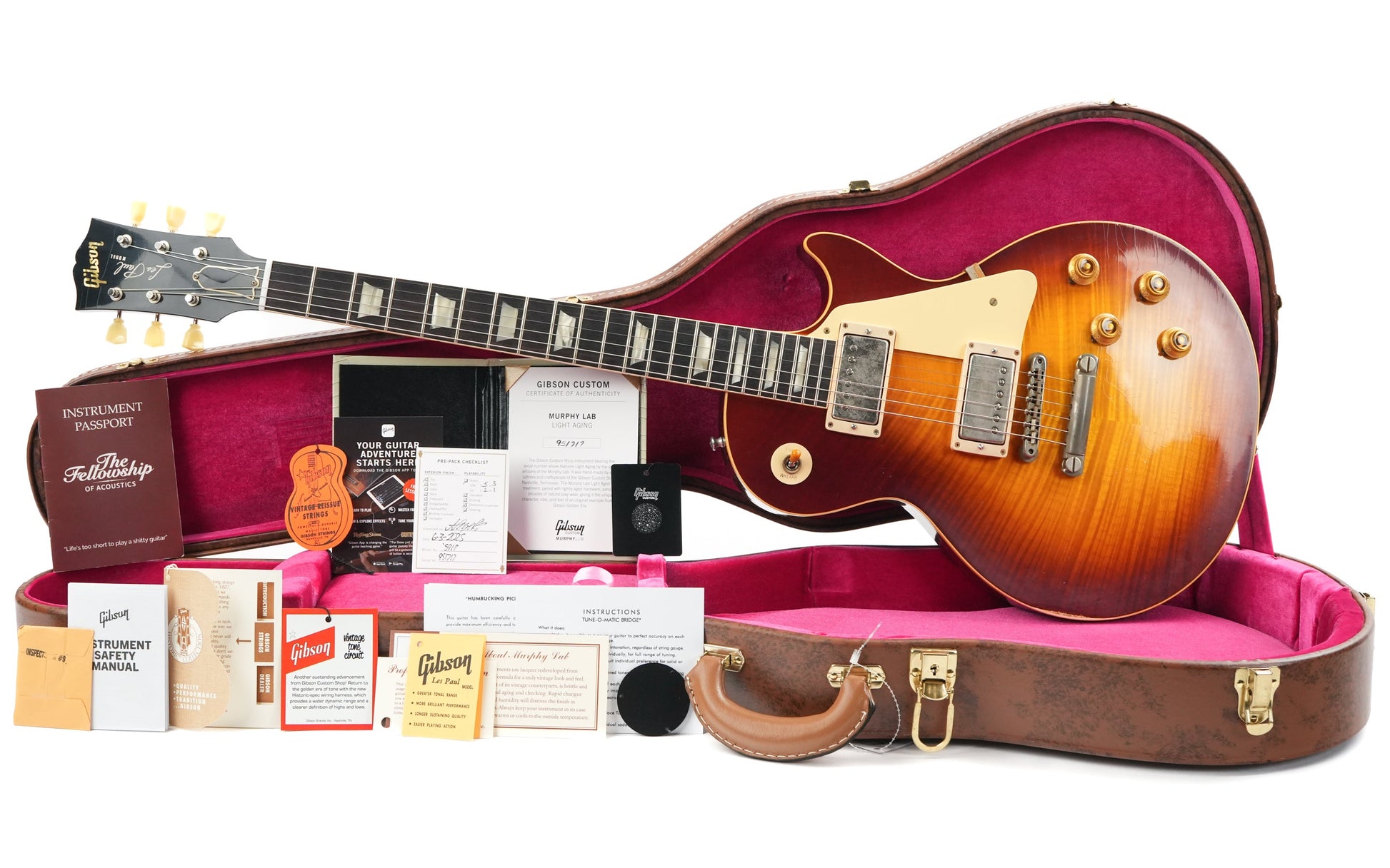 Gibson 1959 Les Paul Standard Reissue Light Aged Cherry Teaburst #951717