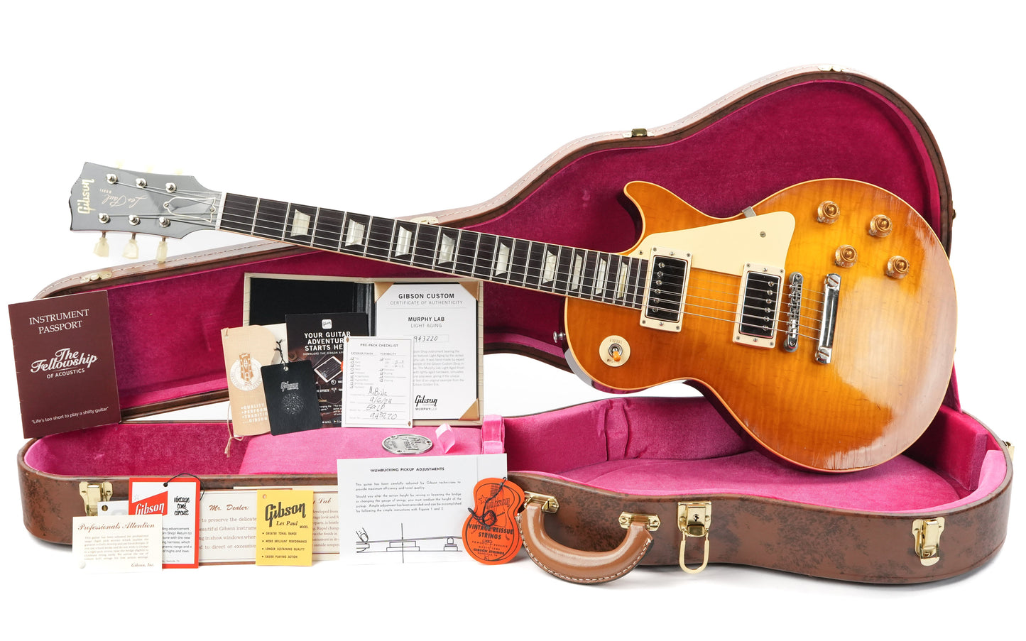 Gibson Custom 1959 Les Paul Standard Reissue Light Aged Dirty Lemon 2024