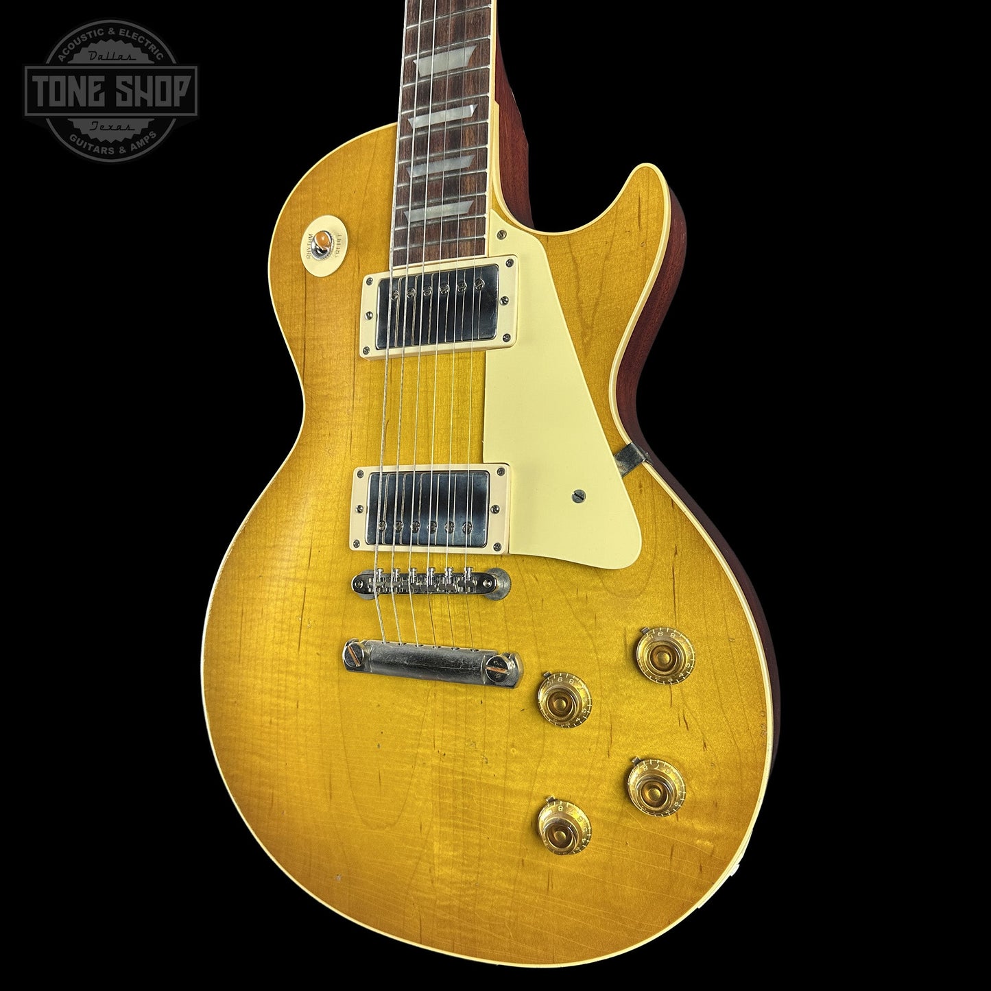 Gibson Custom Dealer Select 1958 Les Paul Chambered Lemon Burst Light Aged w/case 84617