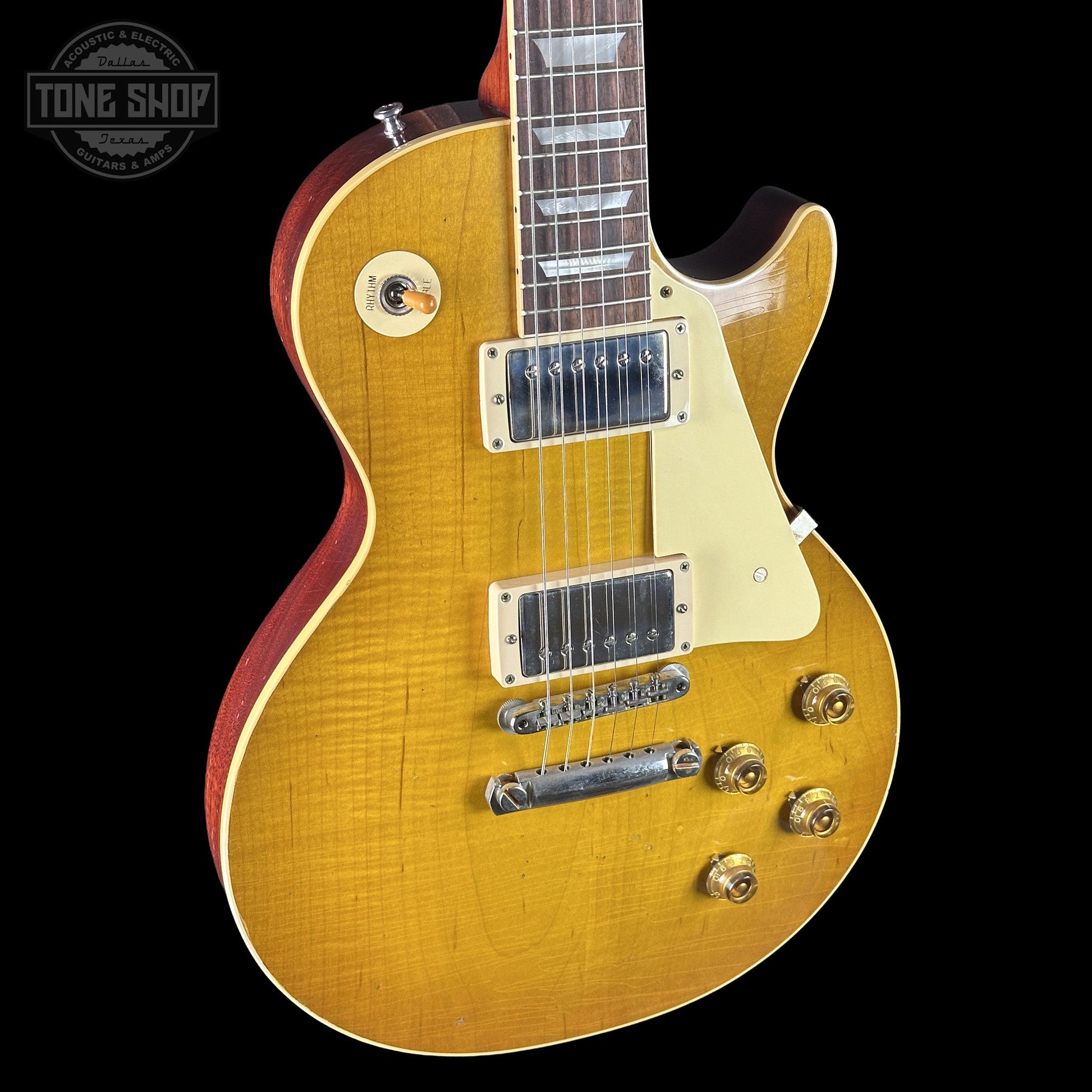 Gibson Custom Dealer Select 1958 Les Paul Chambered Lemon Burst Light Aged w/case 84617