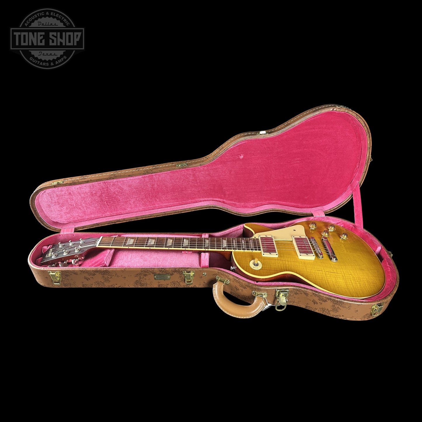 Gibson Custom Dealer Select 1958 Les Paul Chambered Lemon Burst Light Aged w/case 84617