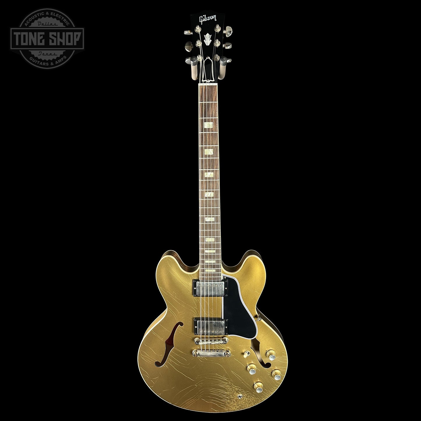 Gibson Custom Dealer Select 1964 ES-335 Double Gold w/Black Stinger Ultra Light Aged w/case 131314