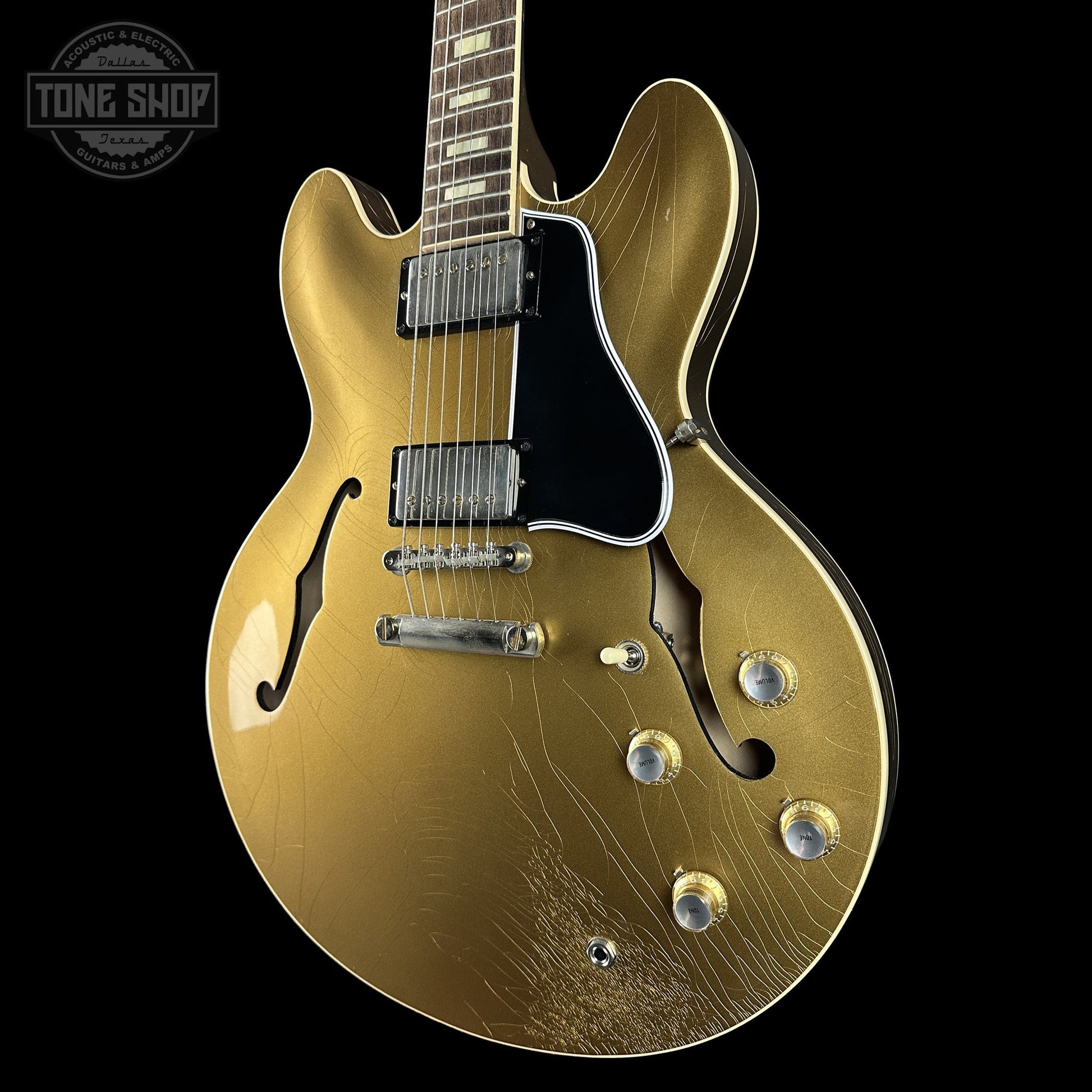 Gibson Custom Dealer Select 1964 ES-335 Double Gold w/Black Stinger Ultra Light Aged w/case 131314