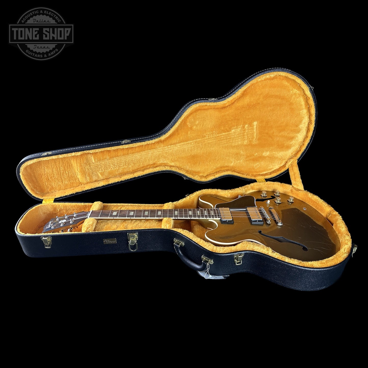 Gibson Custom Dealer Select 1964 ES-335 Double Gold w/Black Stinger Ultra Light Aged w/case 131314