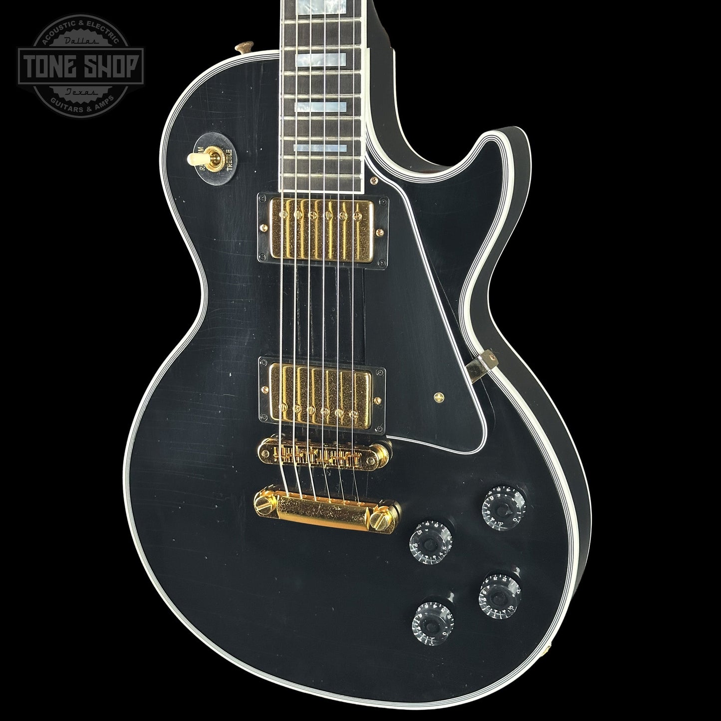 Gibson Custom Dealer Select Les Paul Custom Ebony Ultra Light Aged w/case CS502595