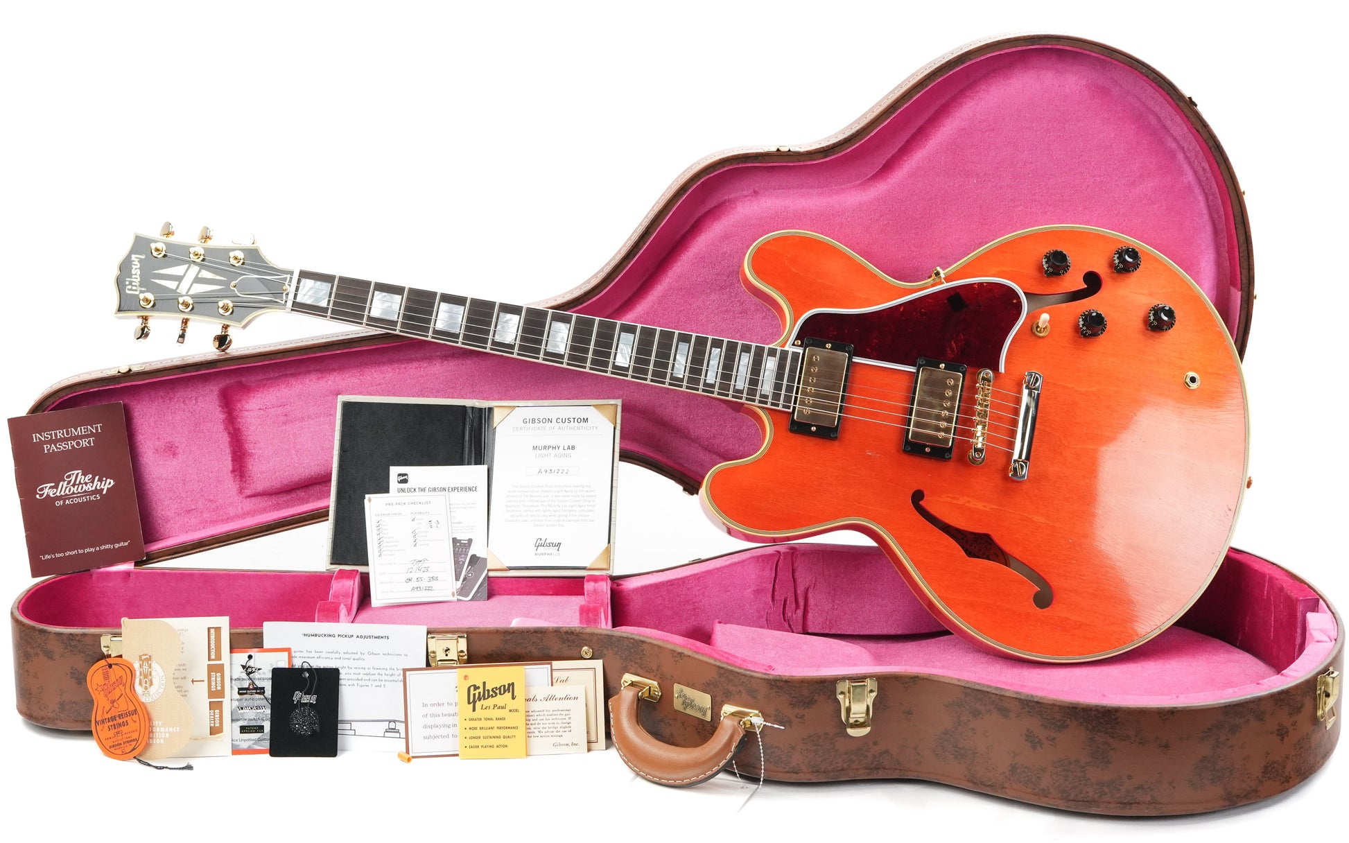 Gibson Custom Murphy Lab 1959 ES355 Watermelon Red Light Aged