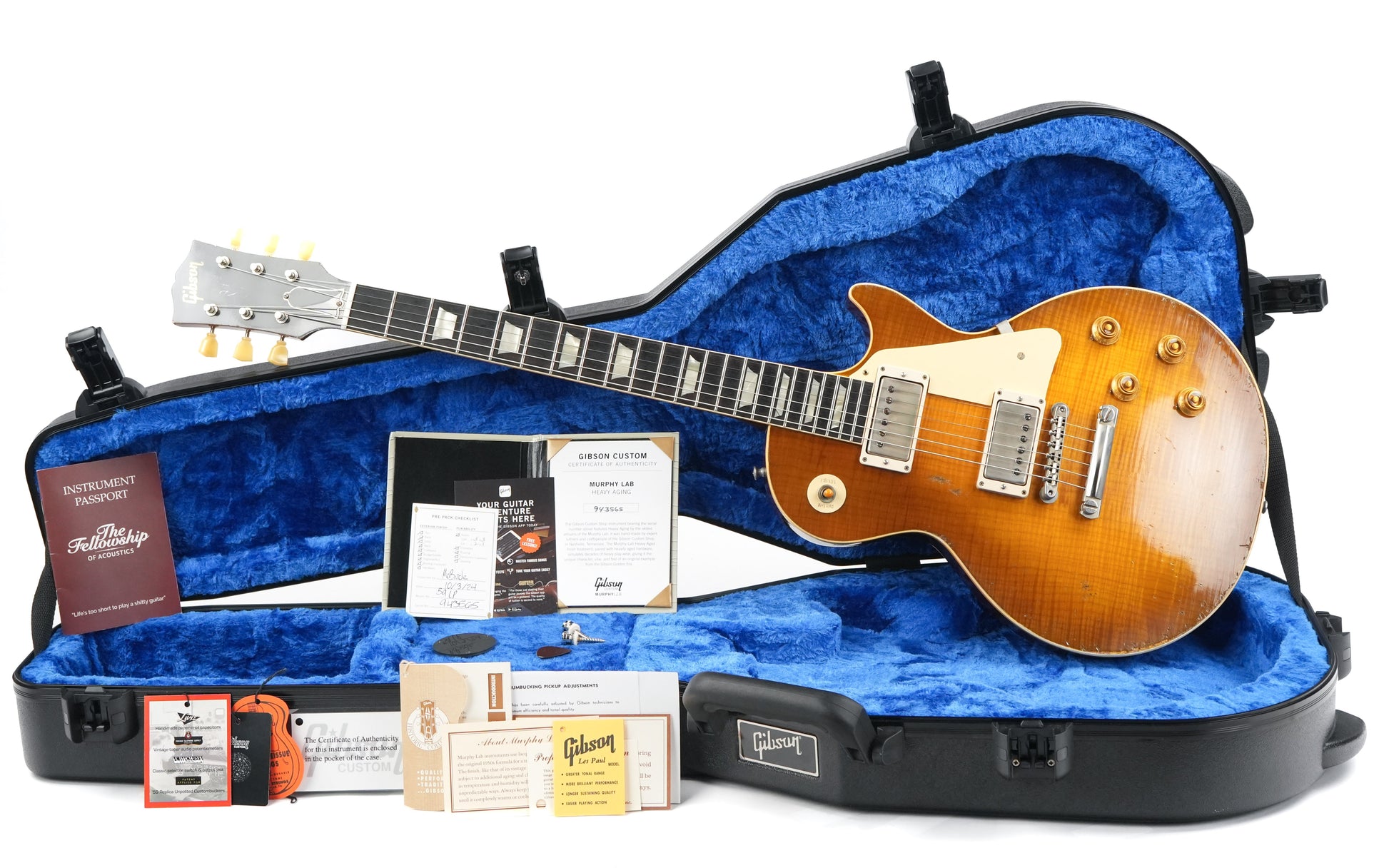 Gibson Custom Shop 1959 Les Paul Standard Murphy Lab Green Lemon Fade Heavy Aged 2024
