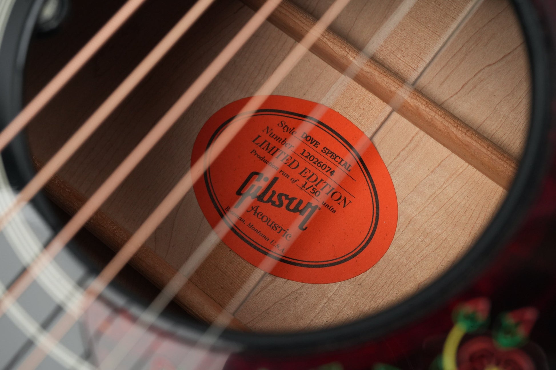 Gibson Dove Special Ebony 1 of 50 2016