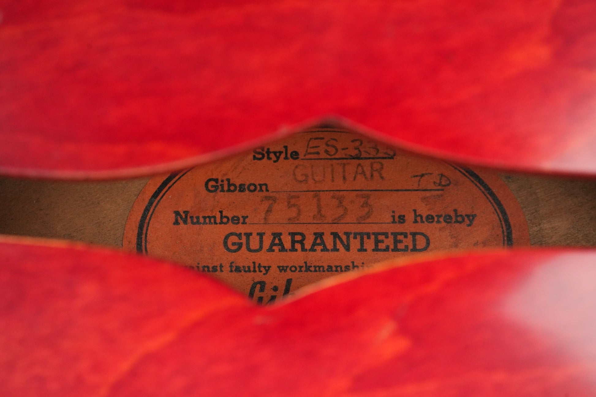 Gibson ES335 Cherry Red 1962