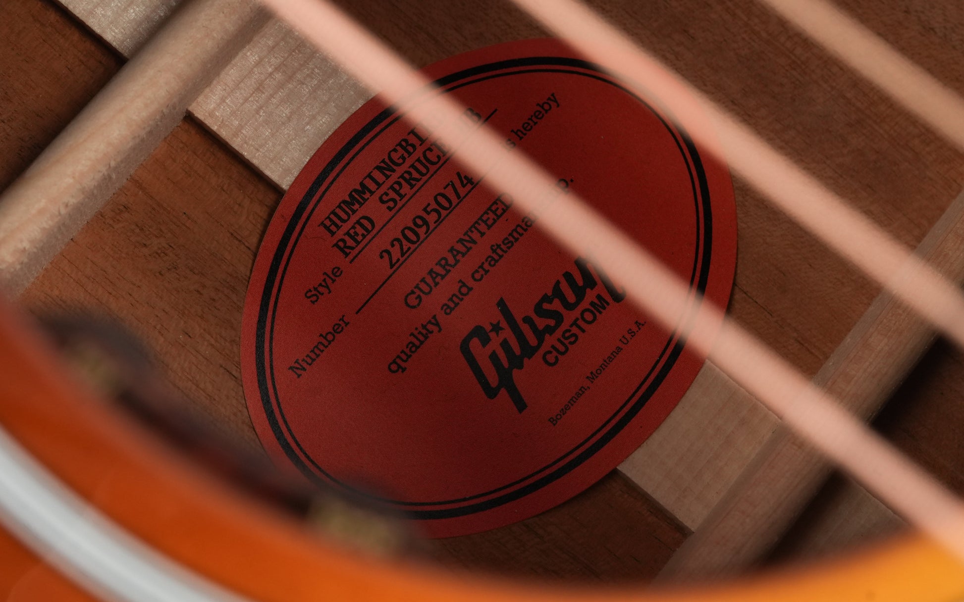 Gibson Custom Hummingbird Red Spruce Honey Burst 2025