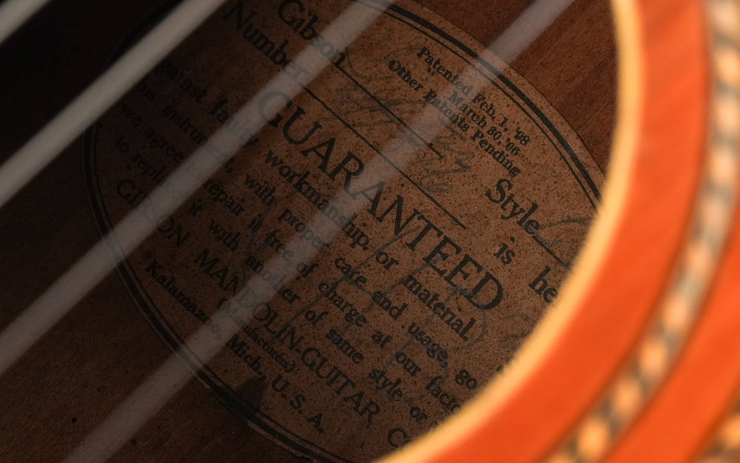 Gibson L1 Archtop Natural 1918