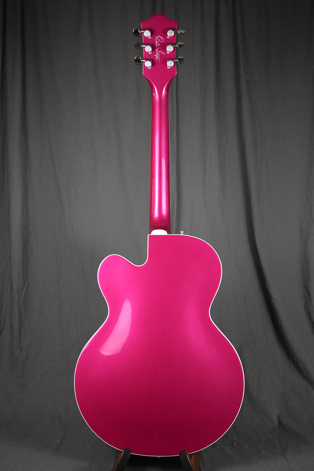 2018 Gretsch Brian Setzer Signature Hot Rod Magenta Prototype Thinline 2.25" (Owned by Brian Setzer)