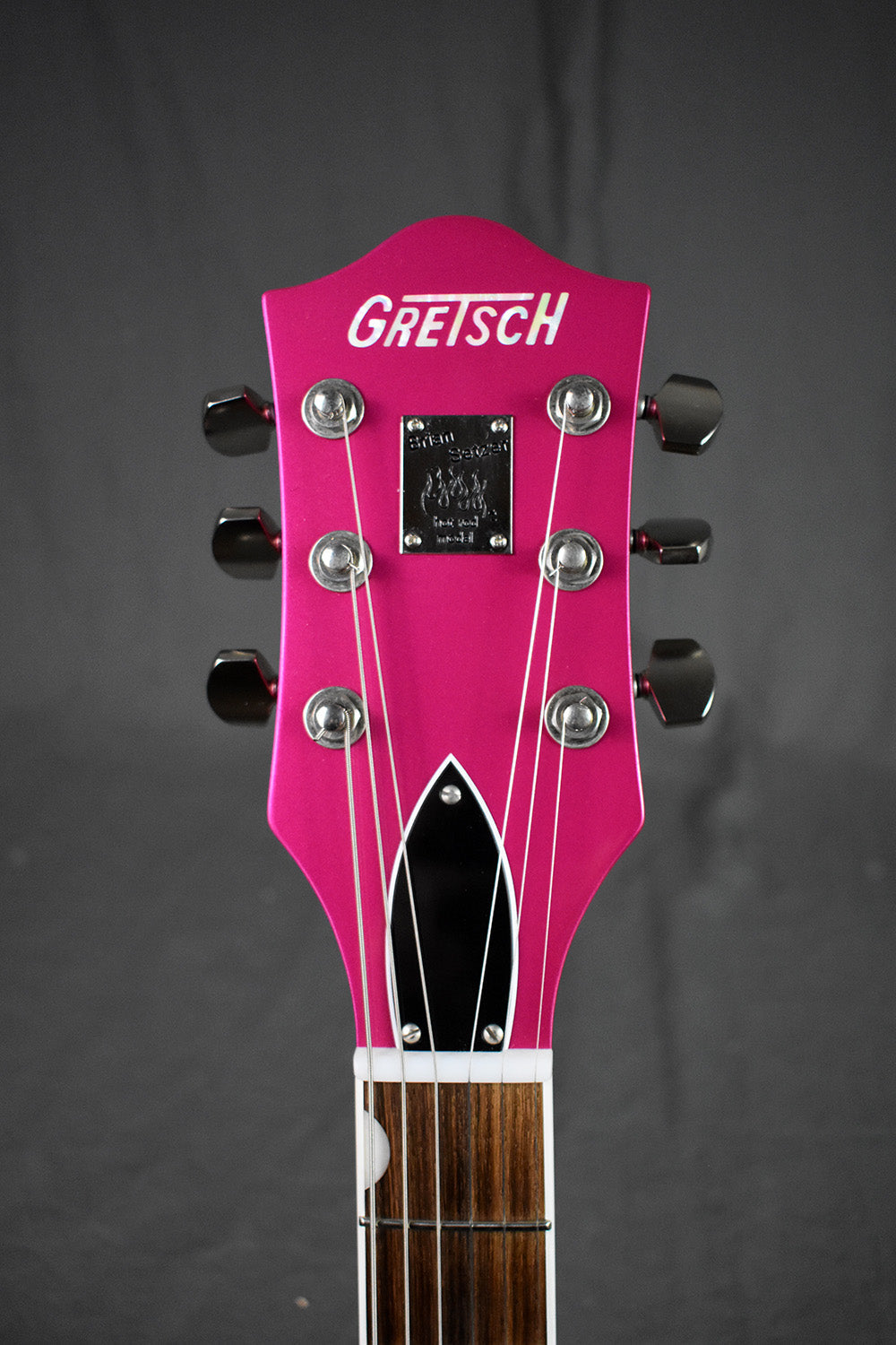 2018 Gretsch Brian Setzer Signature Hot Rod Magenta Prototype Thinline 2.25" (Owned by Brian Setzer)