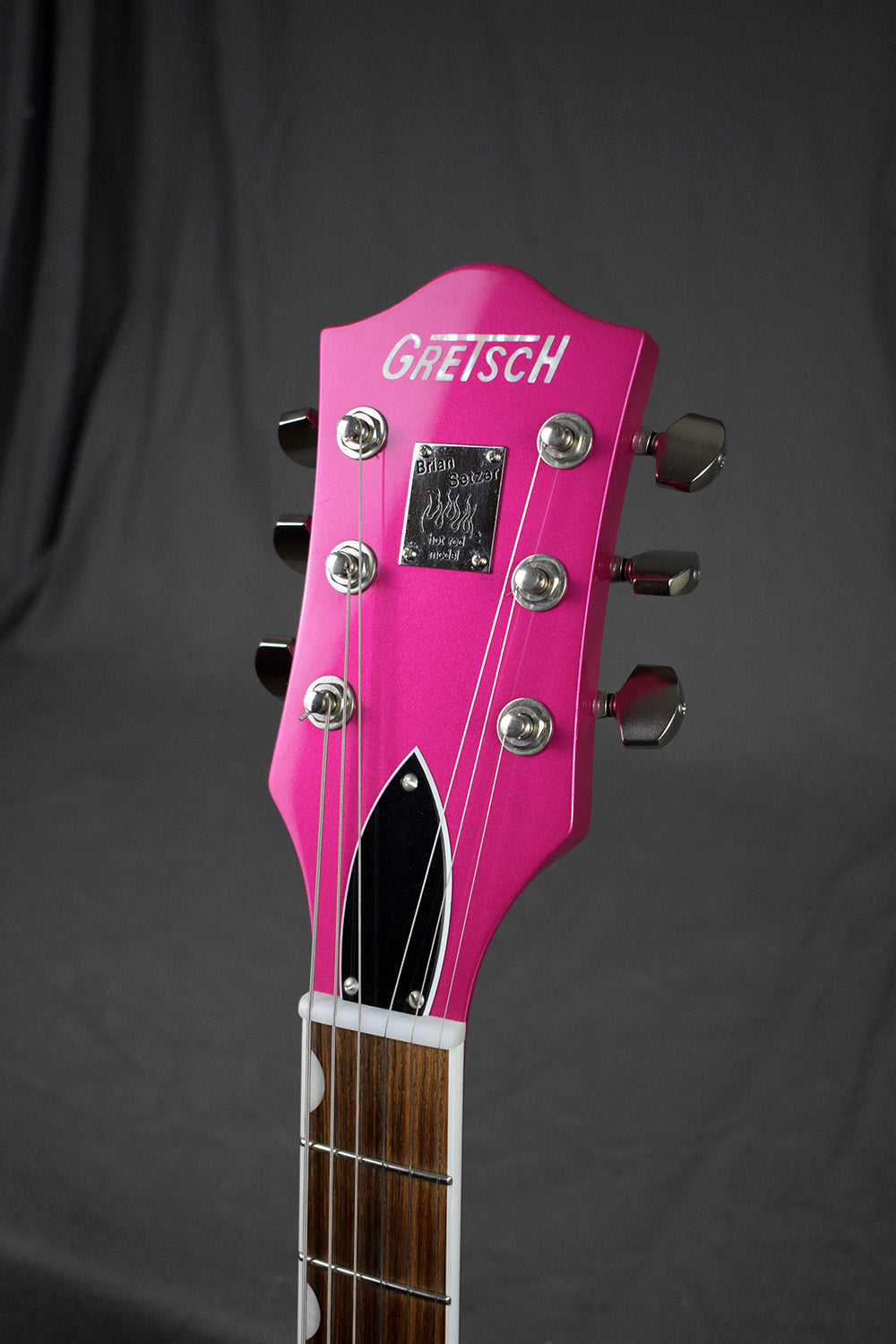 2018 Gretsch Brian Setzer Signature Hot Rod Magenta Prototype Thinline 2.25" (Owned by Brian Setzer)