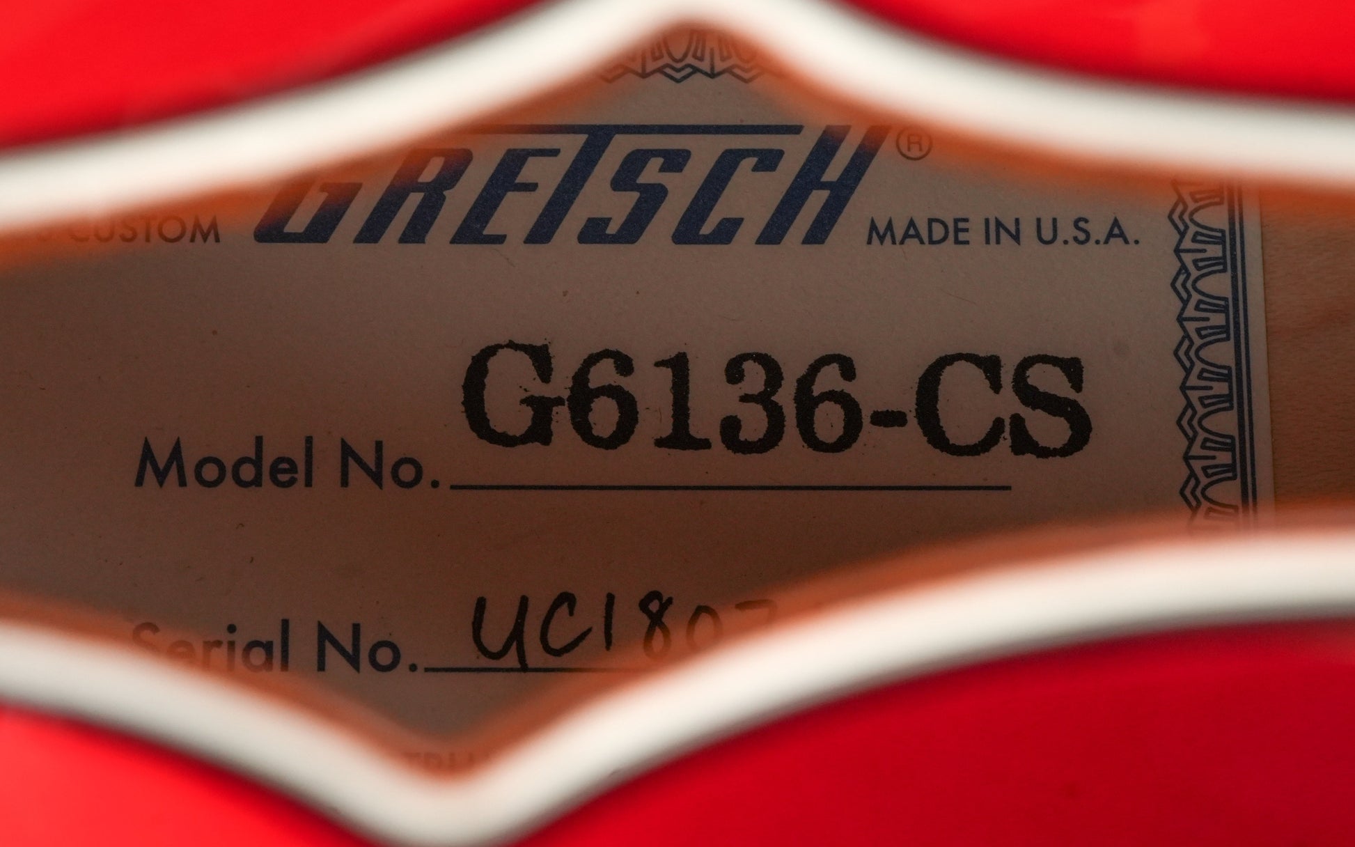 Gretsch Custom Shop G6136 Candy Apple Red Falcon Stephen Stern 2018