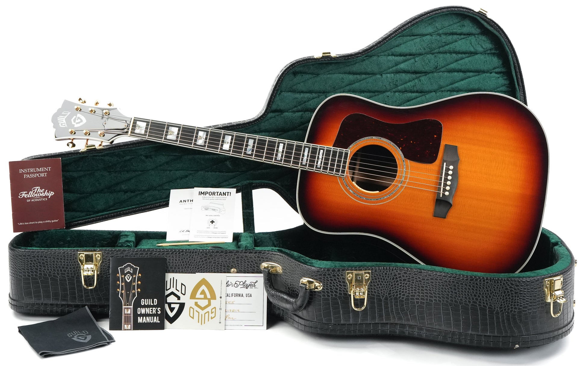 Guild D55E Indian Rosewood  Sitka Spruce Antique Burst 2021
