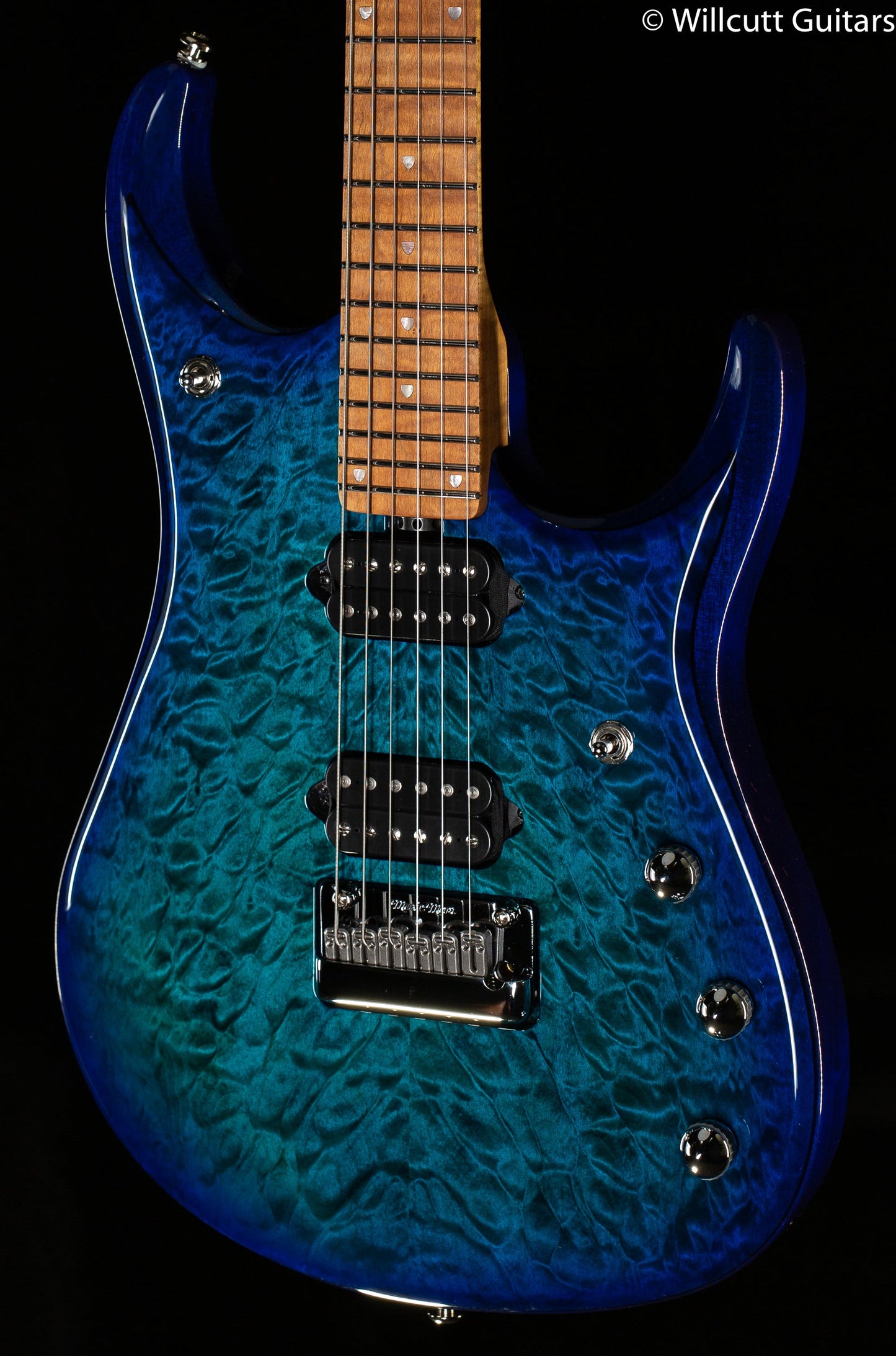 Ernie Ball Music Man JP15  Cerulean Paradise Quilt (904)