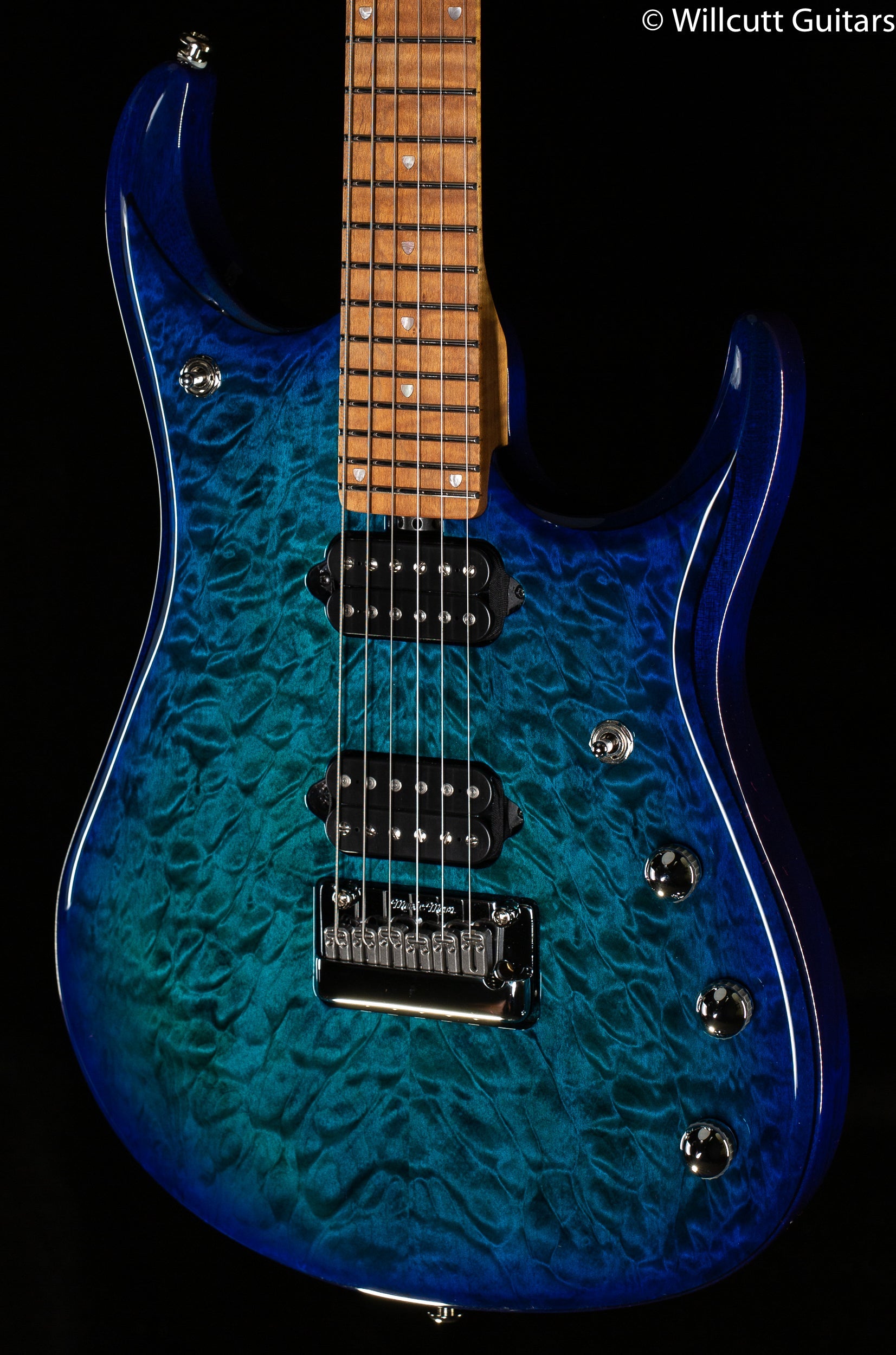 Ernie Ball Music Man JP15  Cerulean Paradise Quilt (904)