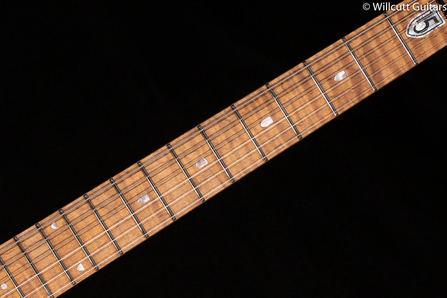 Ernie Ball Music Man JP15  Cerulean Paradise Quilt (904)