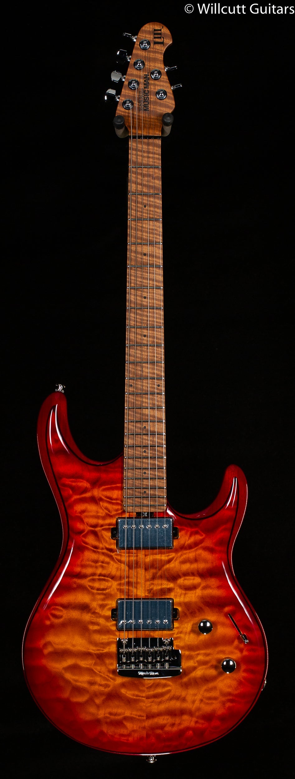 Ernie Ball Music Man Luke III HH Maple Top Lava Burst Quilt  (224)