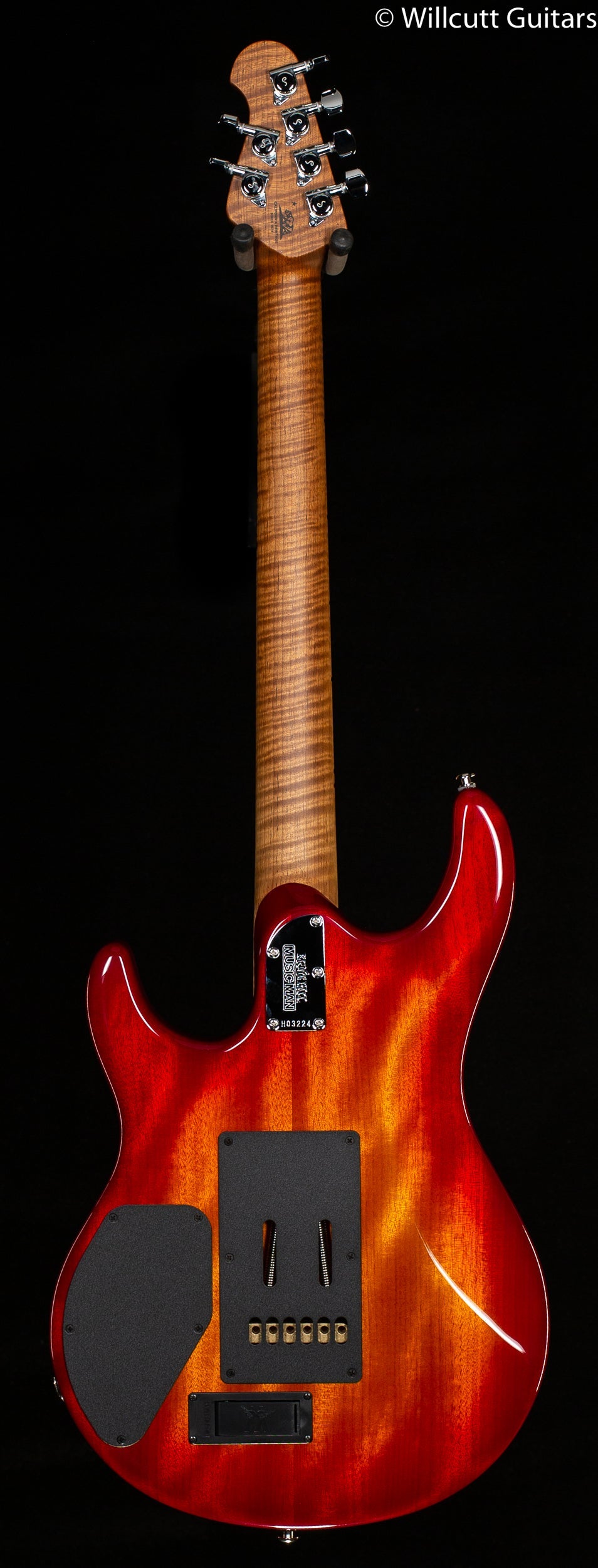 Ernie Ball Music Man Luke III HH Maple Top Lava Burst Quilt  (224)