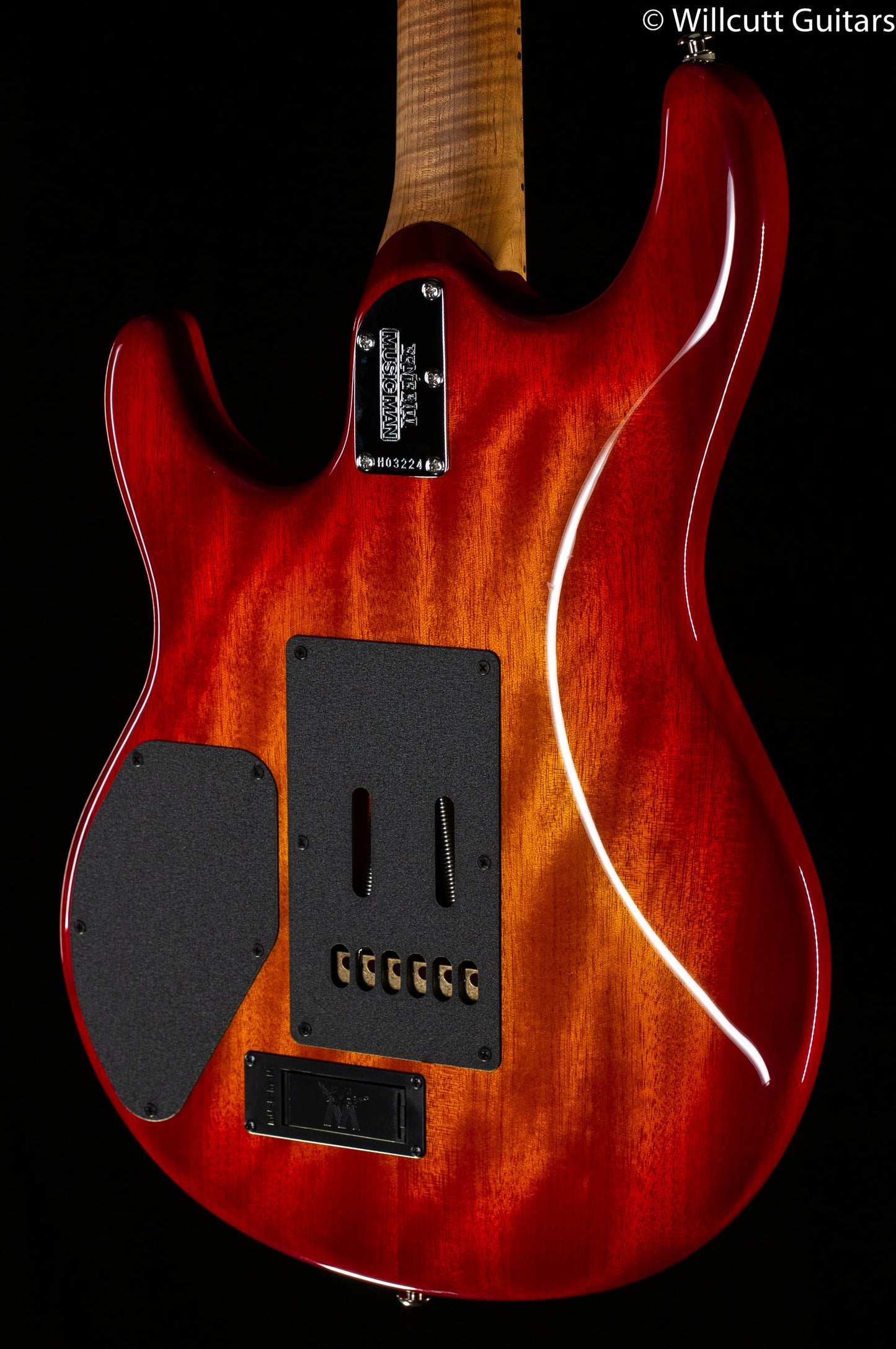 Ernie Ball Music Man Luke III HH Maple Top Lava Burst Quilt  (224)
