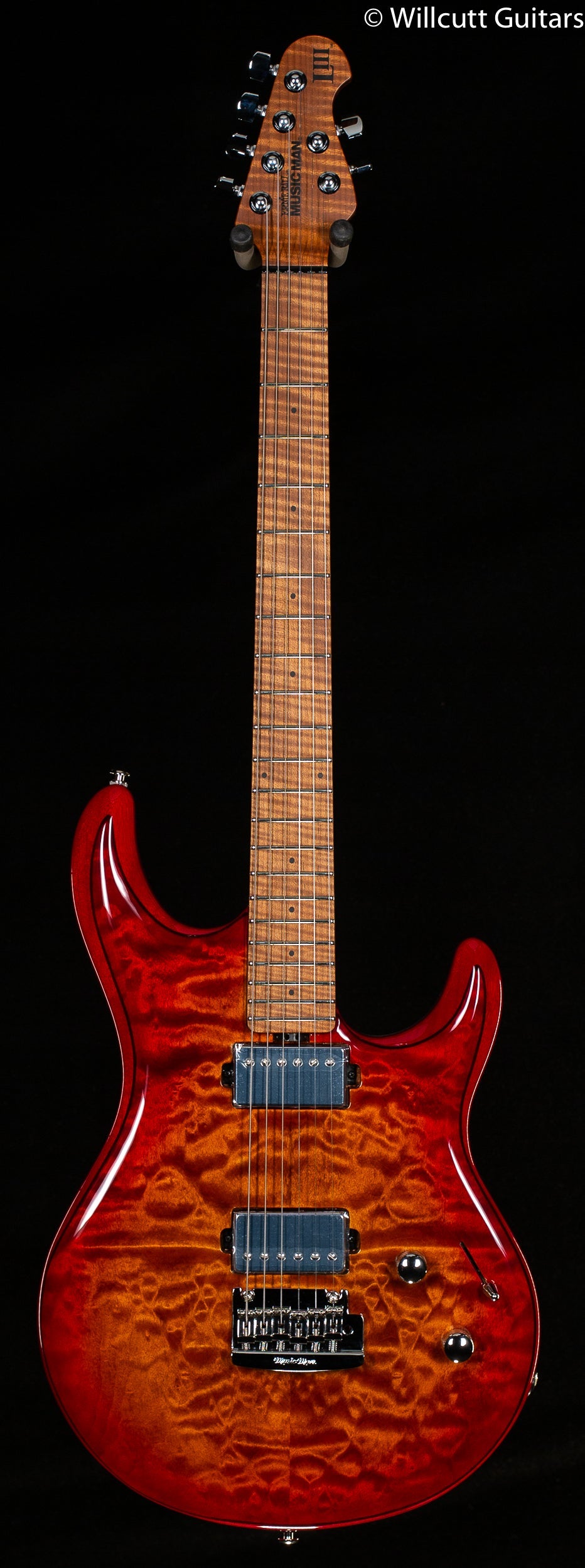Ernie Ball Music Man Luke III HH Maple Top Lava Burst Quilt (372)