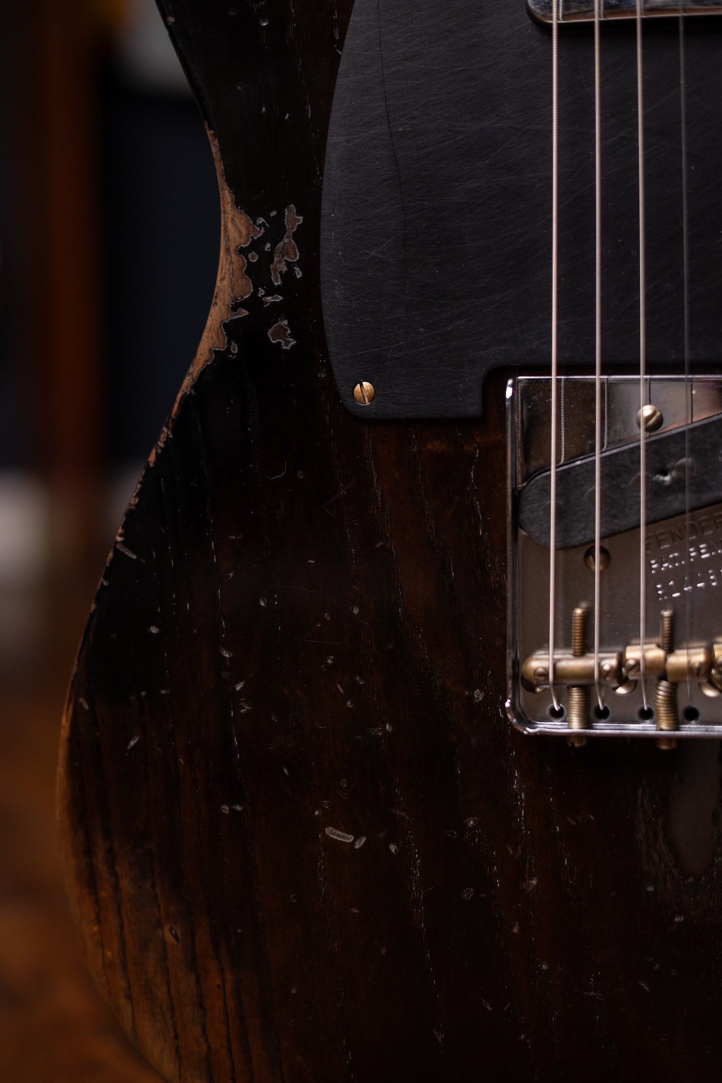 Fender Limited Edition Roasted Reverse '50s Telecaster Heavy Relic, 1-Piece Roasted Quartersawn Maple Neck Electric Guitar - Ebony Transparent