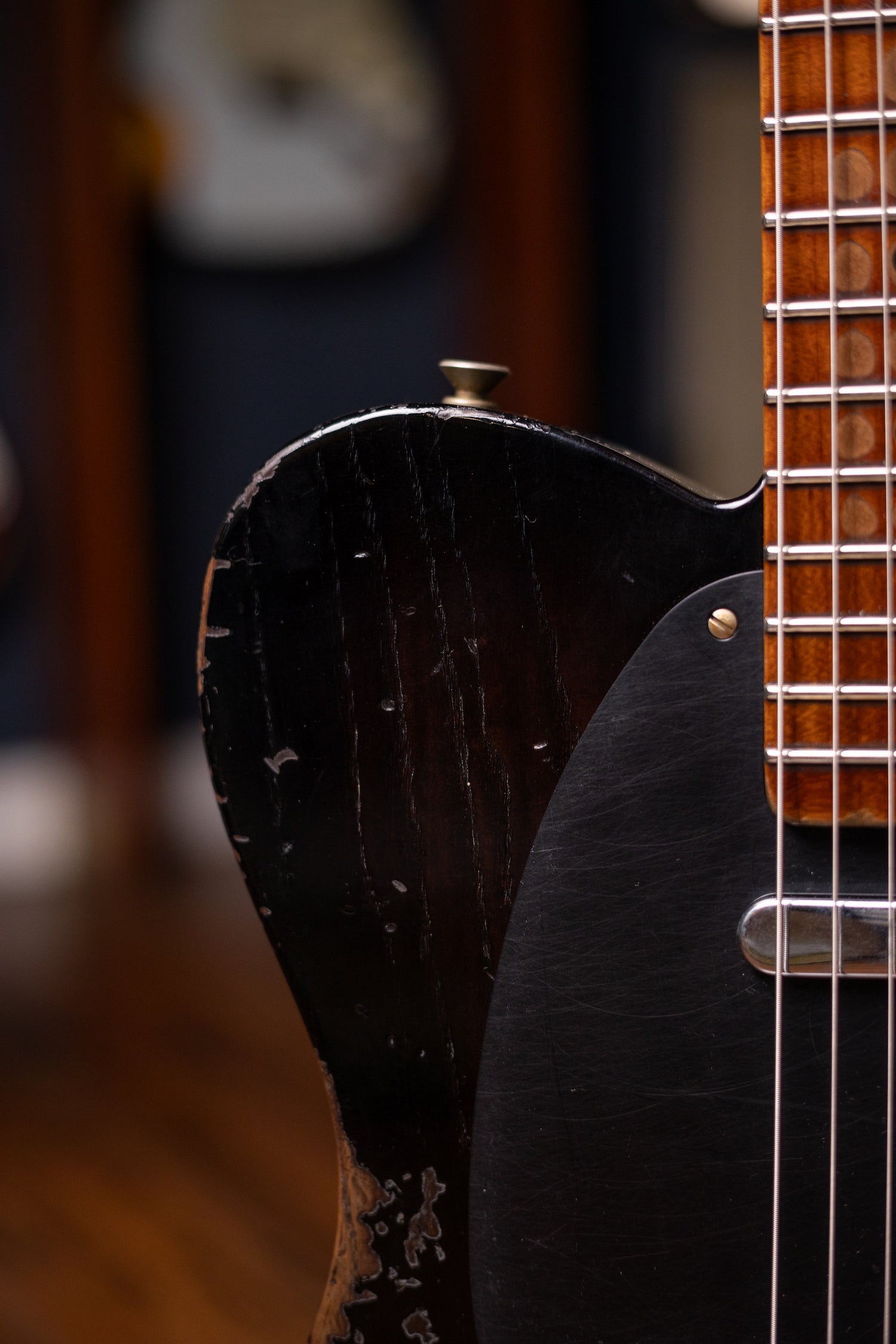Fender Limited Edition Roasted Reverse '50s Telecaster Heavy Relic, 1-Piece Roasted Quartersawn Maple Neck Electric Guitar - Ebony Transparent