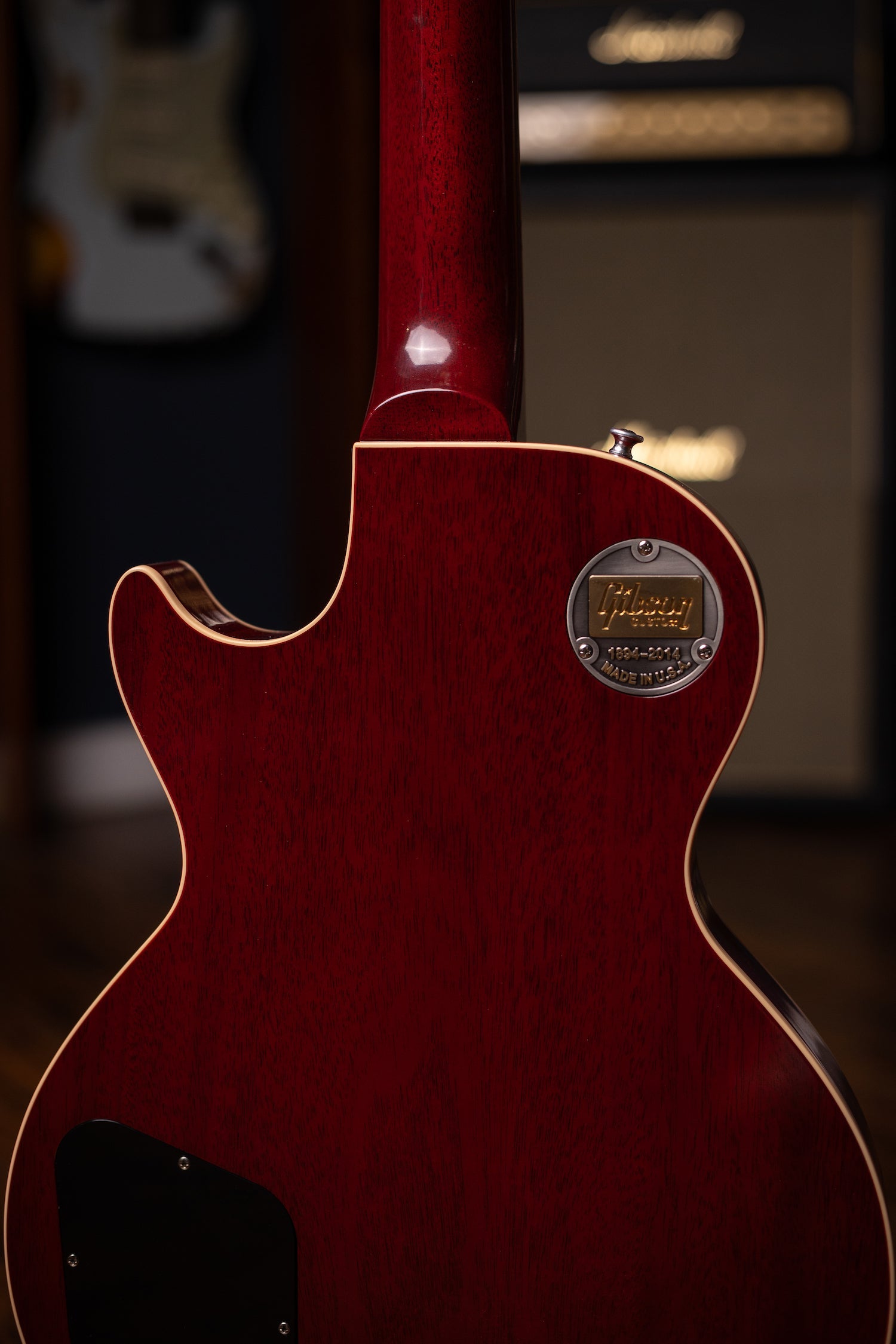 2014 Gibson Custom Shop Les Paul Long Scale Electric Guitar - Cherry Sunburst