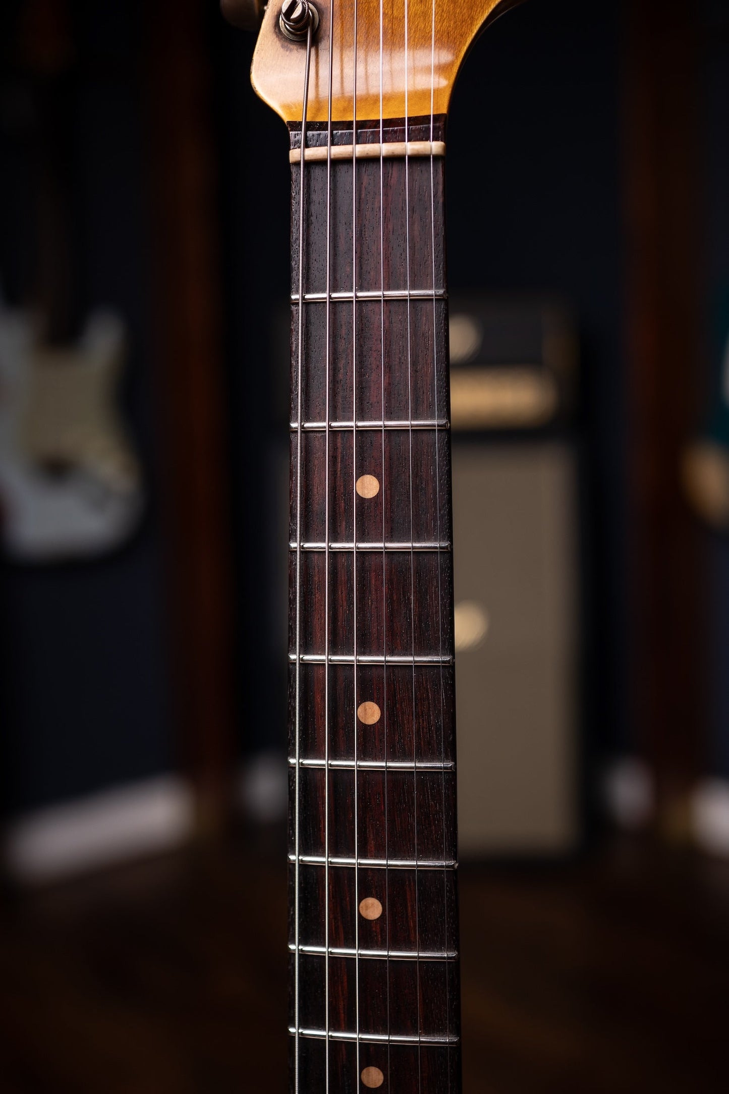 Fender Custom Shop 1963 Stratocaster® Super Heavy Relic - Super Faded Aged Black over 3 Color Sunburst