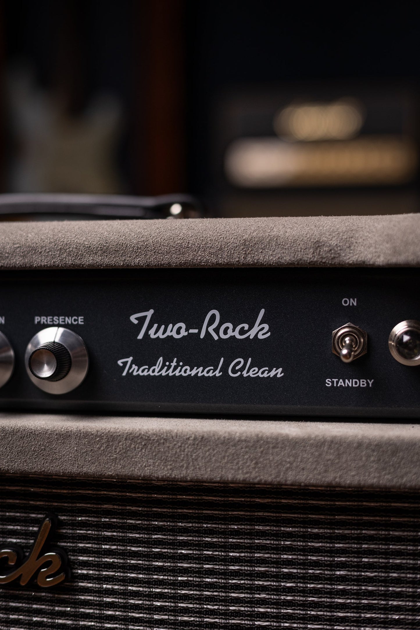 IN STOCK | Two-Rock Traditional Clean 100 Watt 1x12” Tube Combo Amp - Dark Grey Suede, Vintage Silver Cloth, Black Piping, Silver Knobs